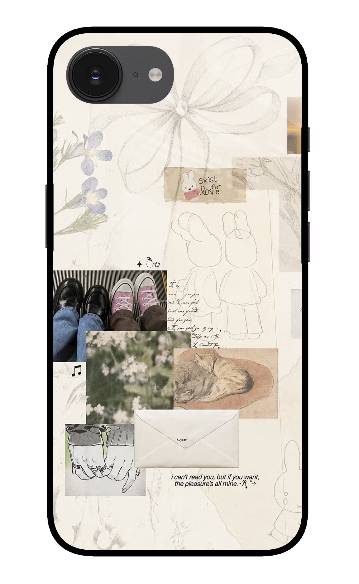 Soft Aesthetic iPhone 16e Glass Case
