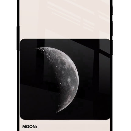 Moon Phase iPhone 16e Glass Case Back Cover by Casekaro