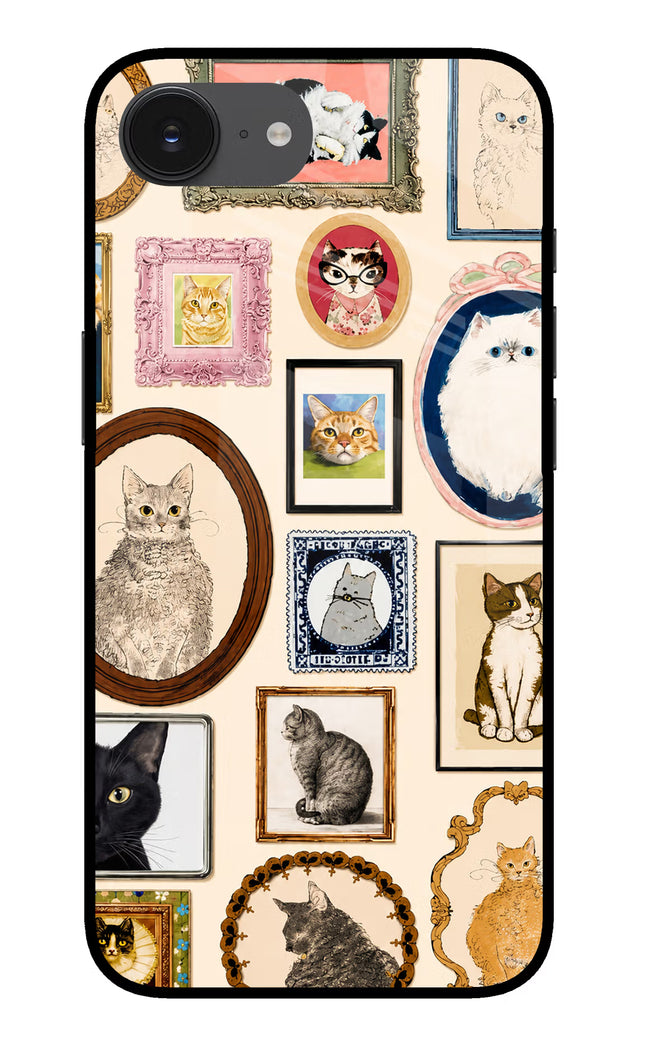 Mirror Cats iPhone 16e Glass Case