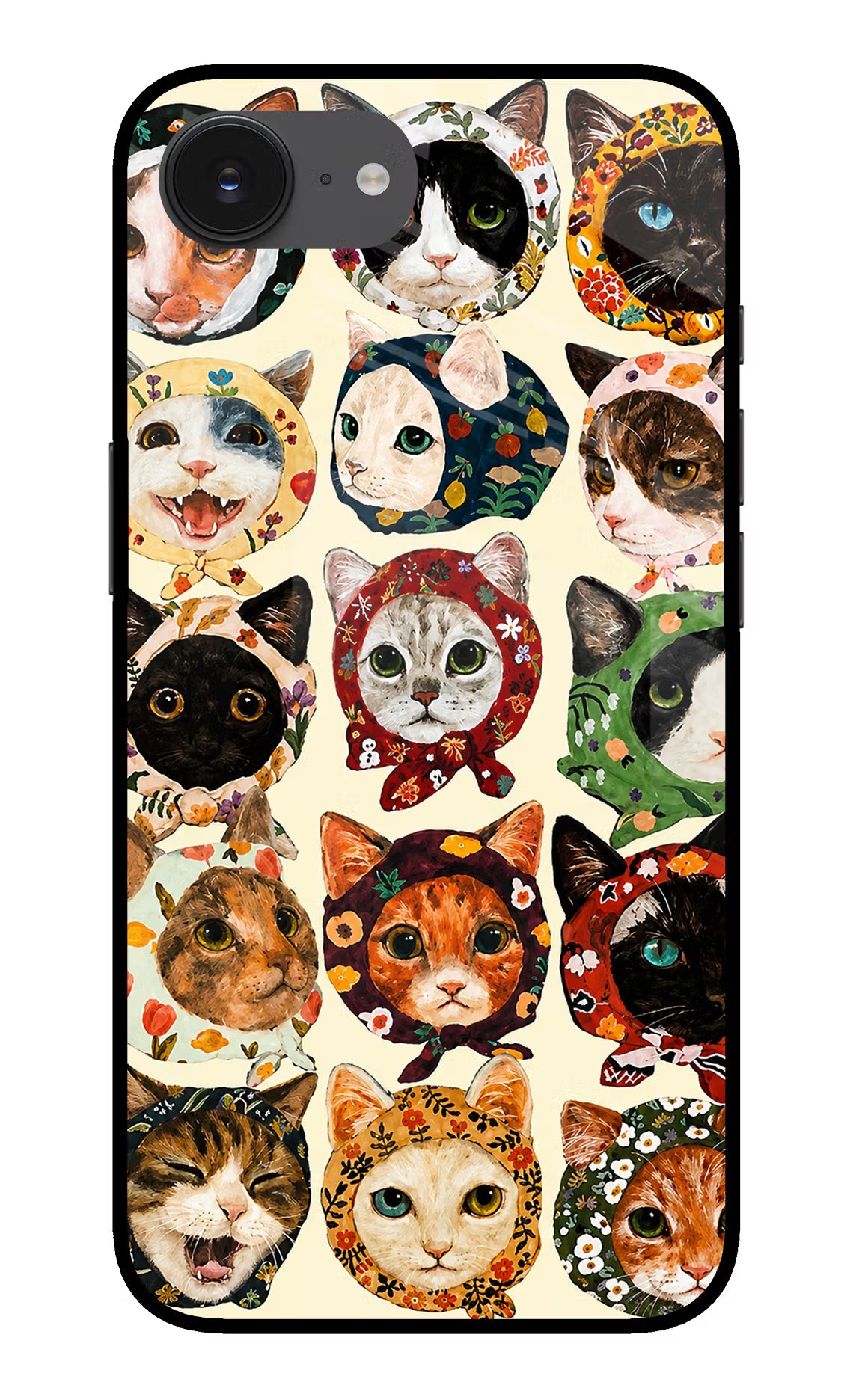 Cool Cat iPhone 16e Glass Case