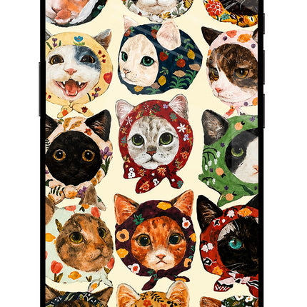 Cool Cat iPhone 16e Glass Case Back Cover by Casekaro