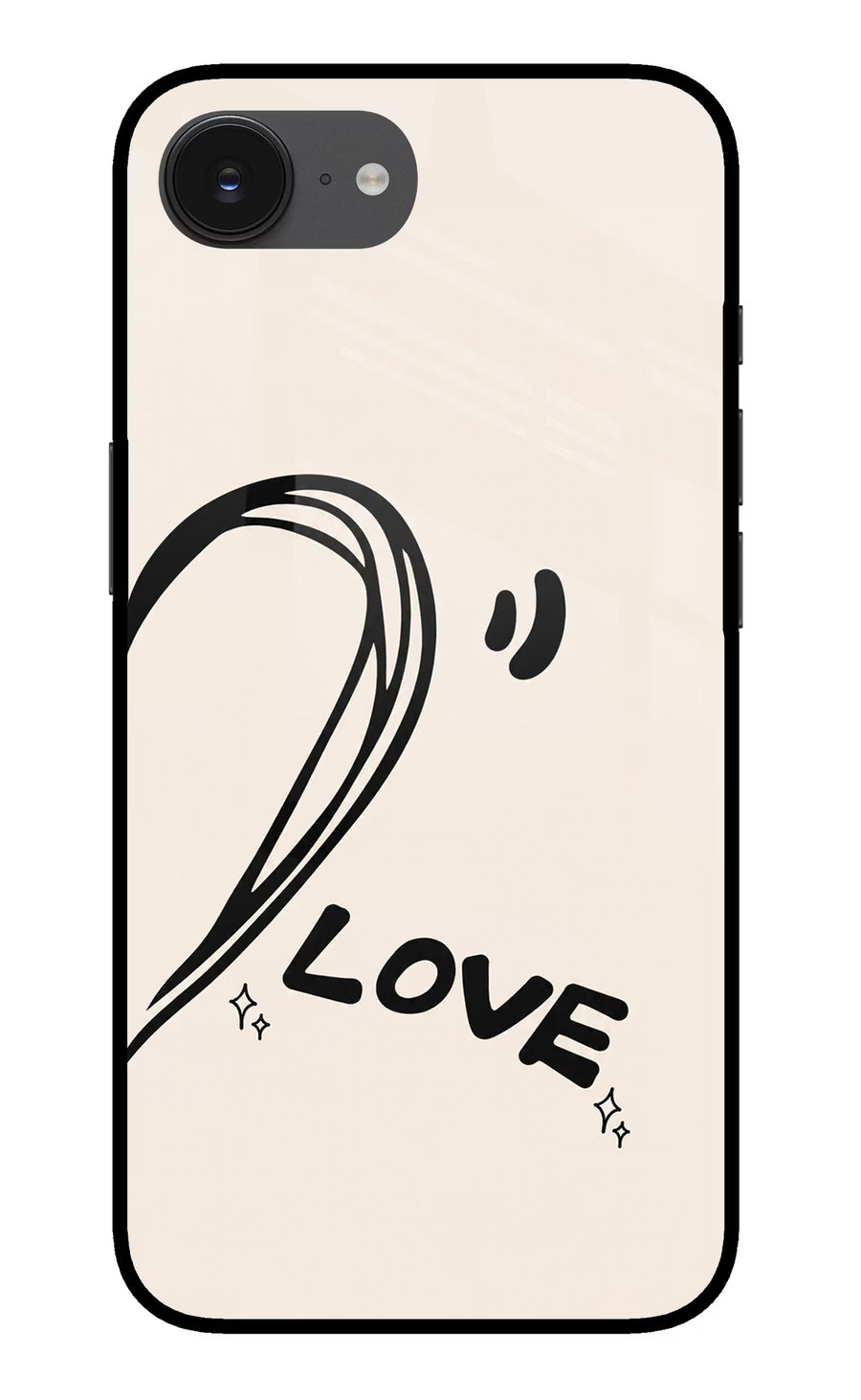 Soul Line iPhone 16e Back Cover, Glass case