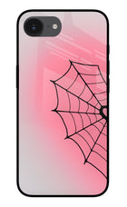 Pink Web iPhone 16e Glass Case