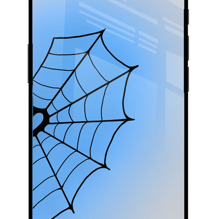 Blue Web iPhone 16e Glass Case