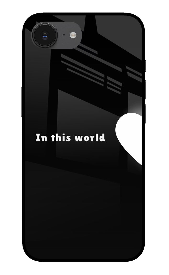 This World iPhone 16e Glass Case
