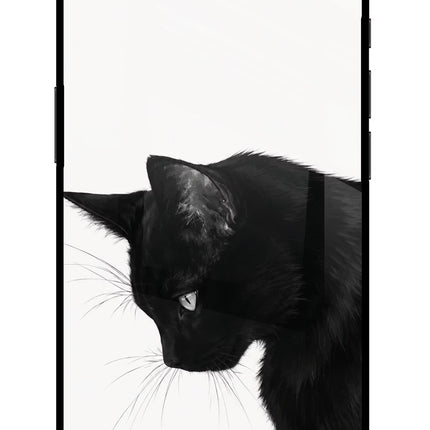Shadow Gaze iPhone 16e Glass Case Back Cover by Casekaro