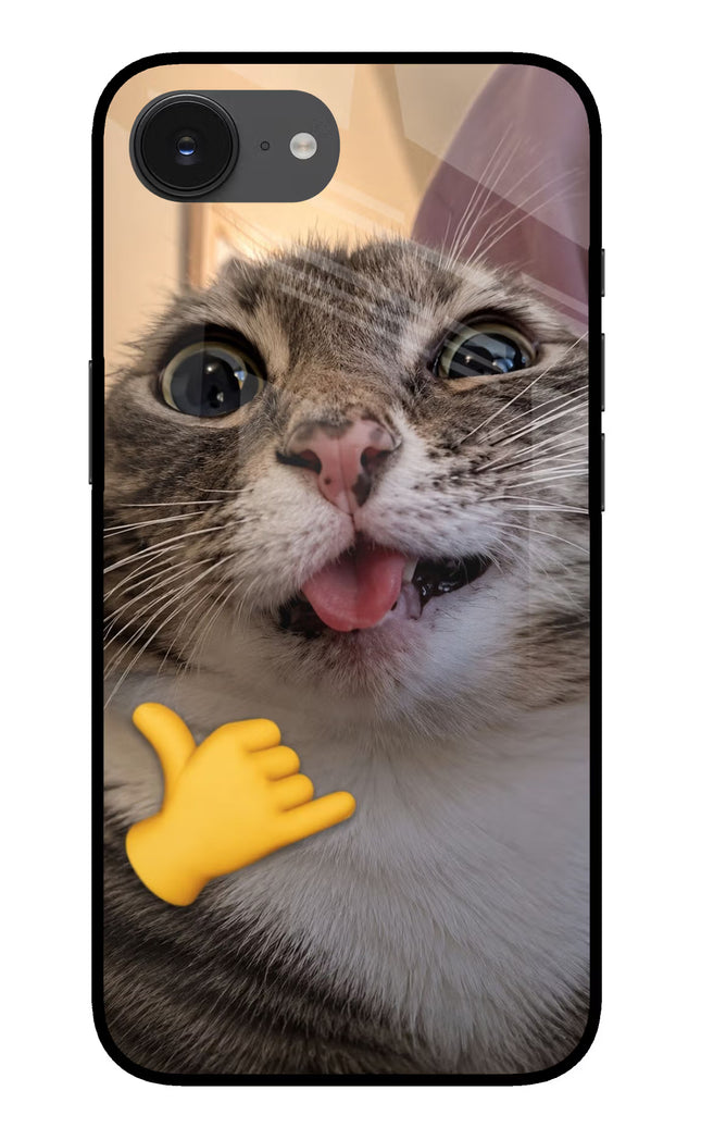Silly Cat Call iPhone 16e Glass Case