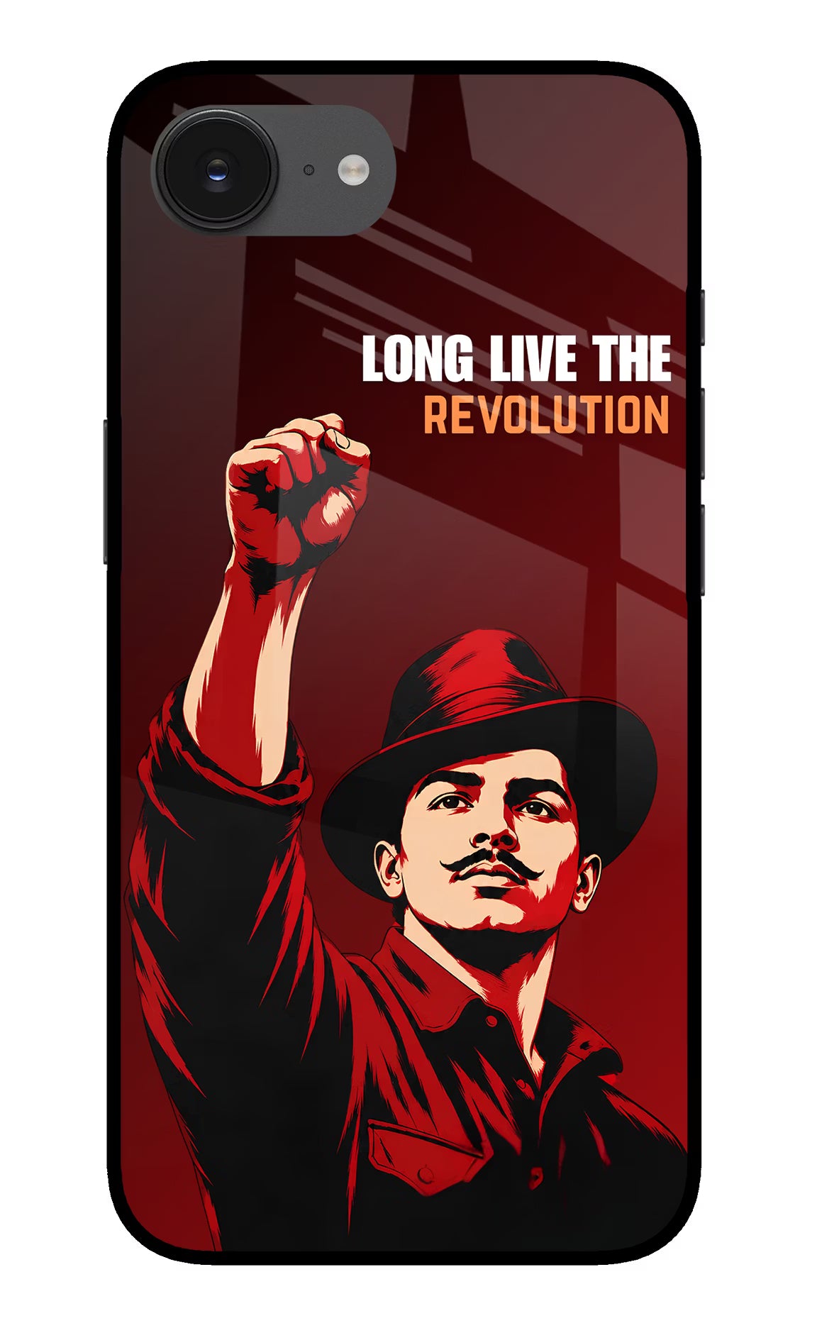 Bhagat Singh Revolution iPhone 16e Glass Case