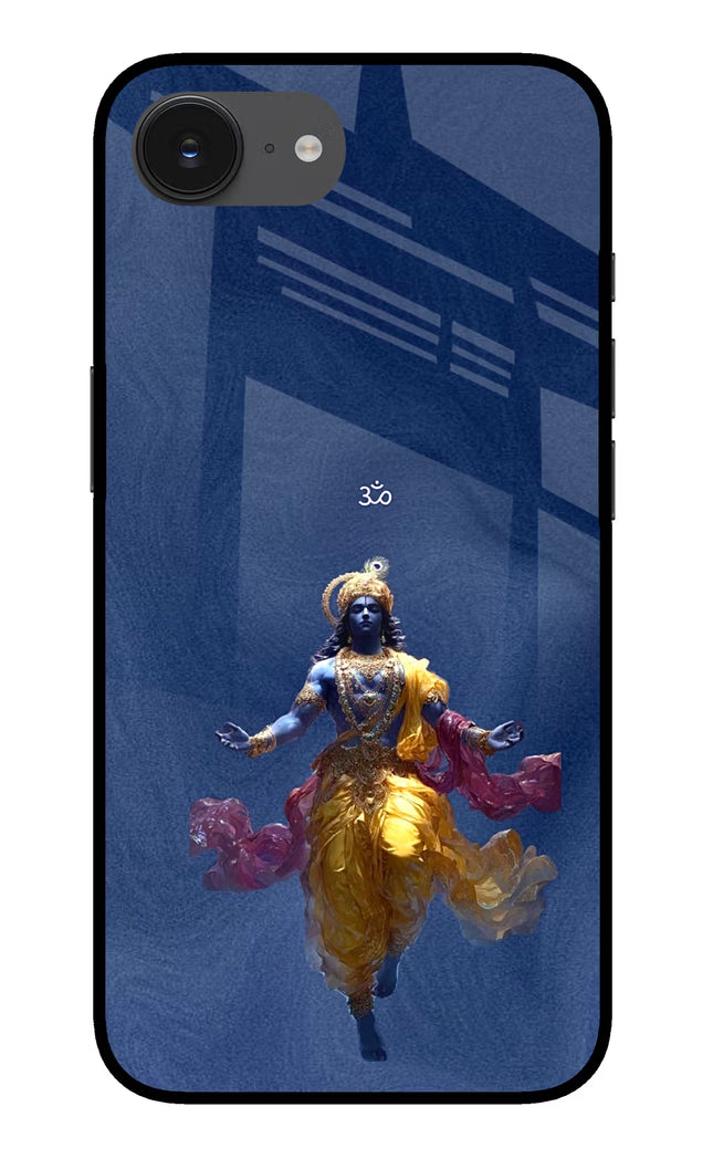 Cosmic Krishna iPhone 16e Glass Case