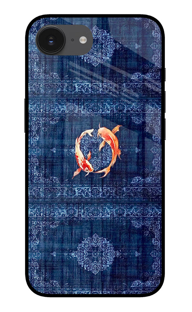 Koi Blue iPhone 16e Glass Case