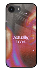 Pink Aura iPhone 16e Glass Case