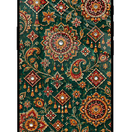Green Pataka iPhone 16e Glass Case
