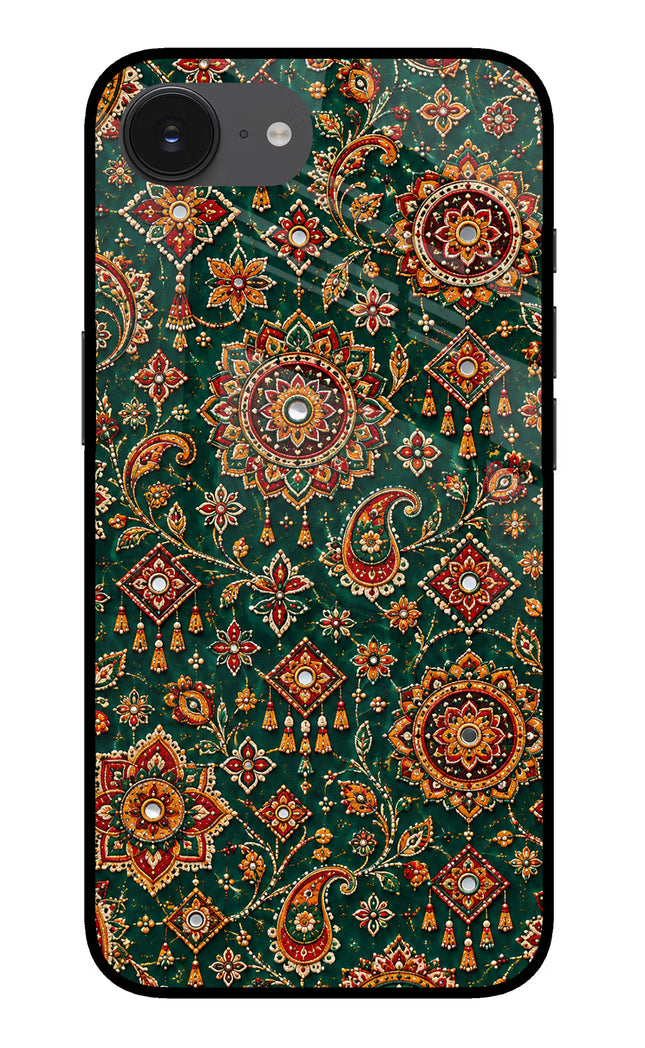 Green Pataka iPhone 16e Glass Case