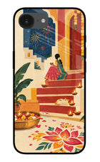 Diwali Rangoli iPhone 16e Glass Case Back Cover by Casekaro