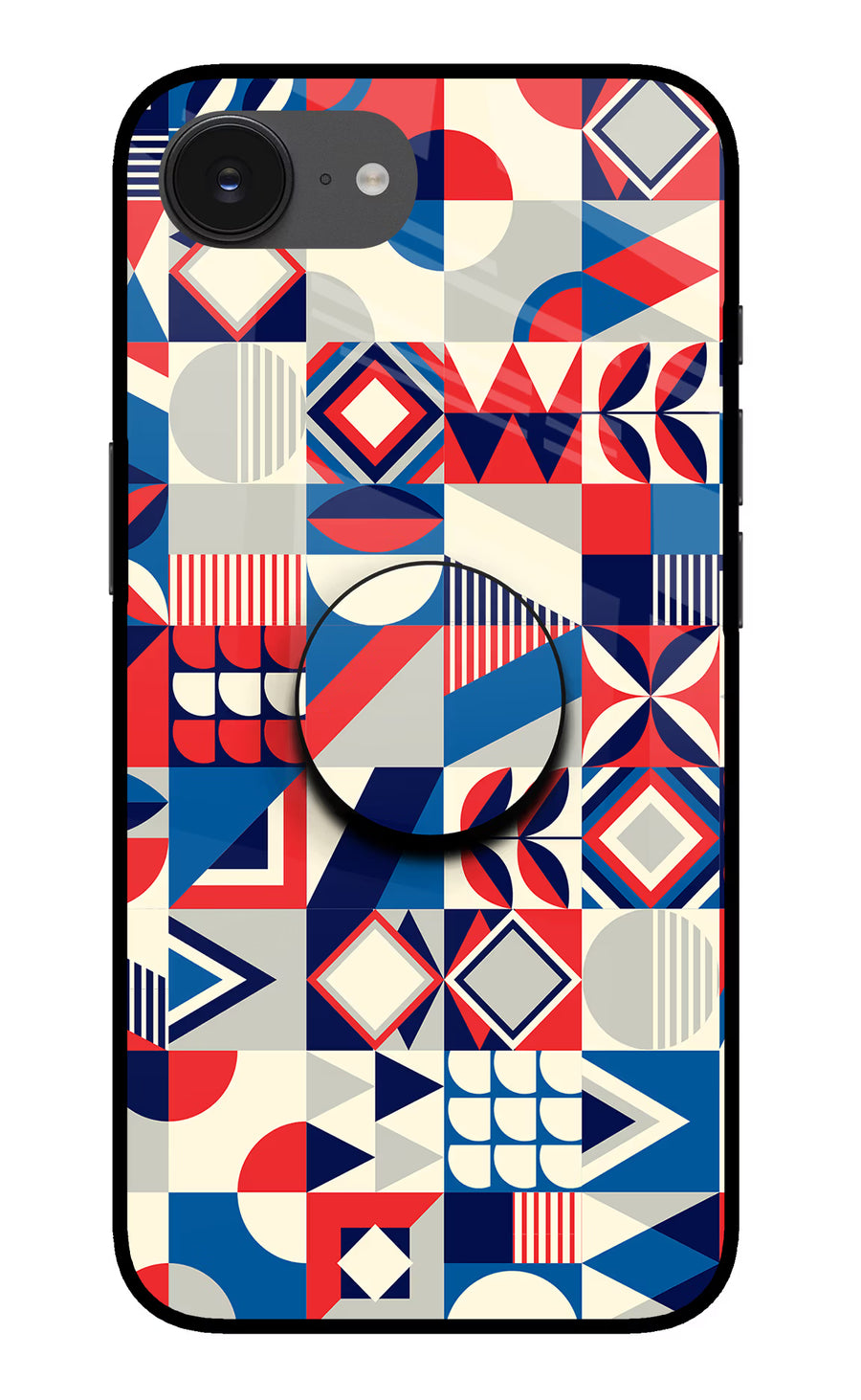 Colorful Pattern iPhone 16e Pop Case, Glass case