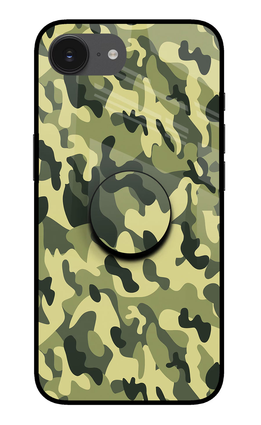 Camouflage iPhone 16e Pop Case, Glass case