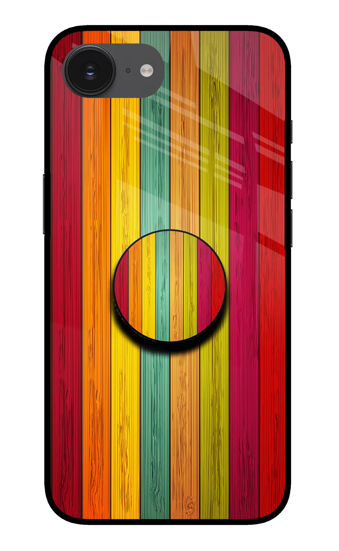 Multicolor Wooden iPhone 16e Pop Case by Casekaro