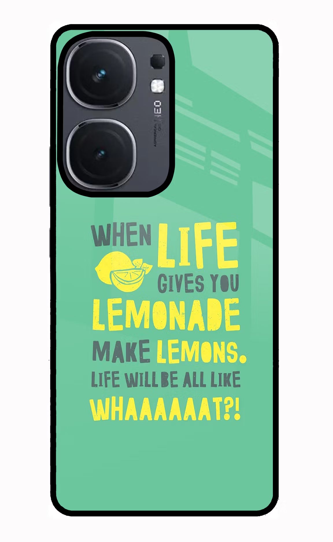 Quote IQOO Neo9 Pro Glass Case Back Cover by Casekaro