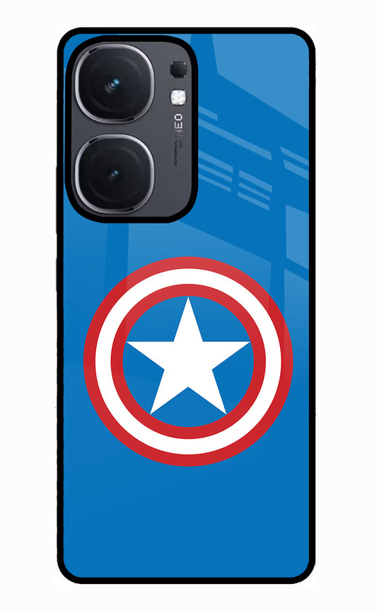 Captain America Logo IQOO Neo9 Pro Glass Case