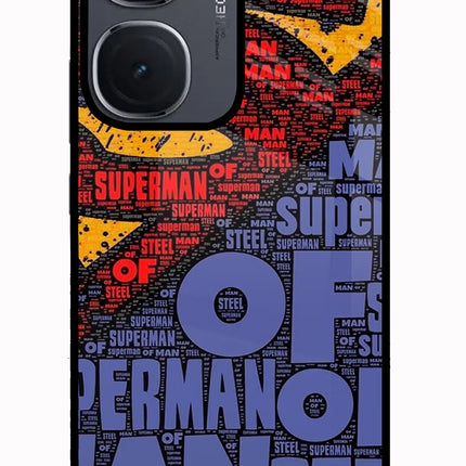 Superman IQOO Neo9 Pro Glass Case Back Cover by Casekaro
