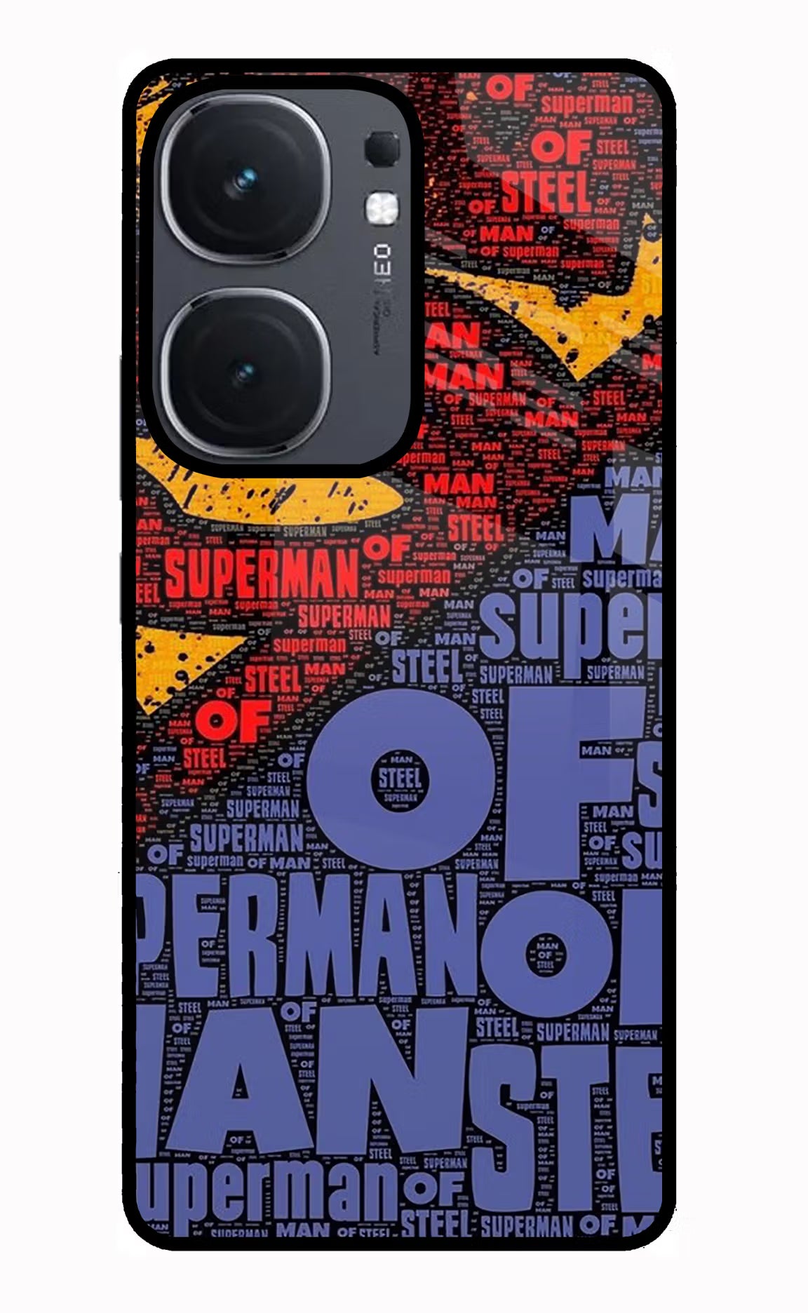 Superman IQOO Neo9 Pro Glass Case Back Cover by Casekaro