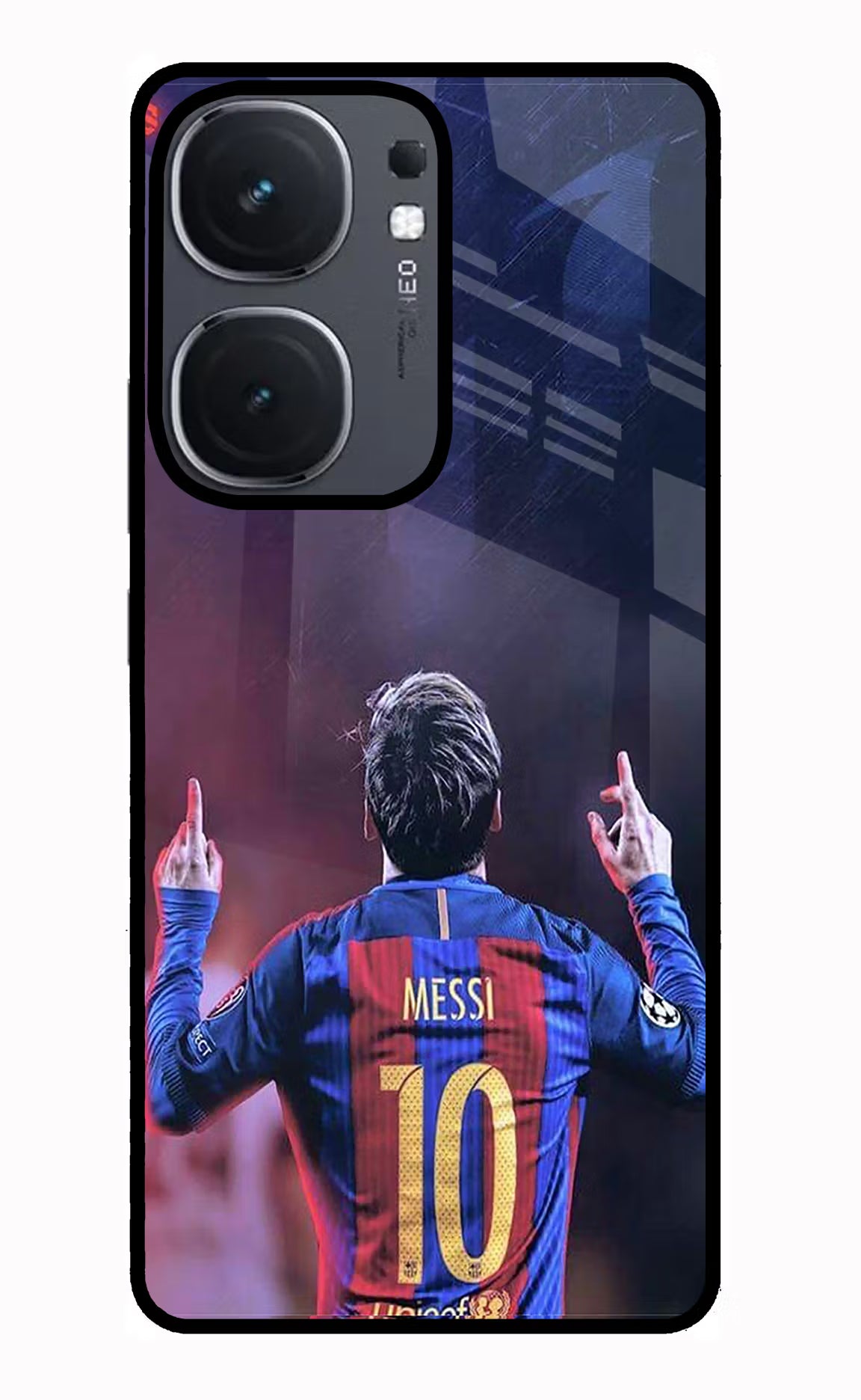 Messi IQOO Neo9 Pro Glass Case Back Cover by Casekaro