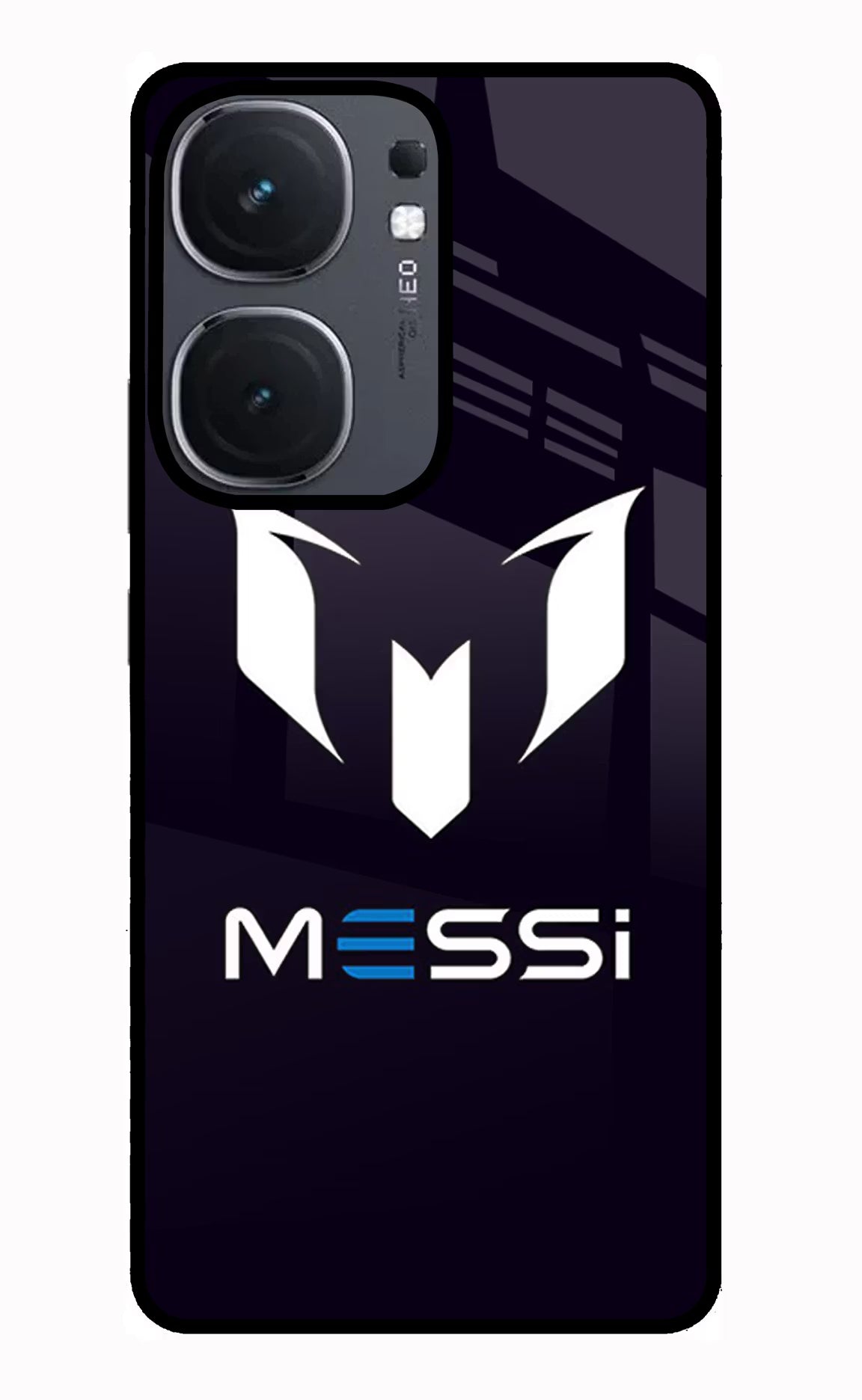 Messi Logo IQOO Neo9 Pro Glass Case Back Cover by Casekaro