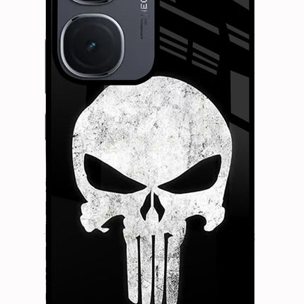 Punisher Skull IQOO Neo9 Pro Glass Case Back Cover by Casekaro