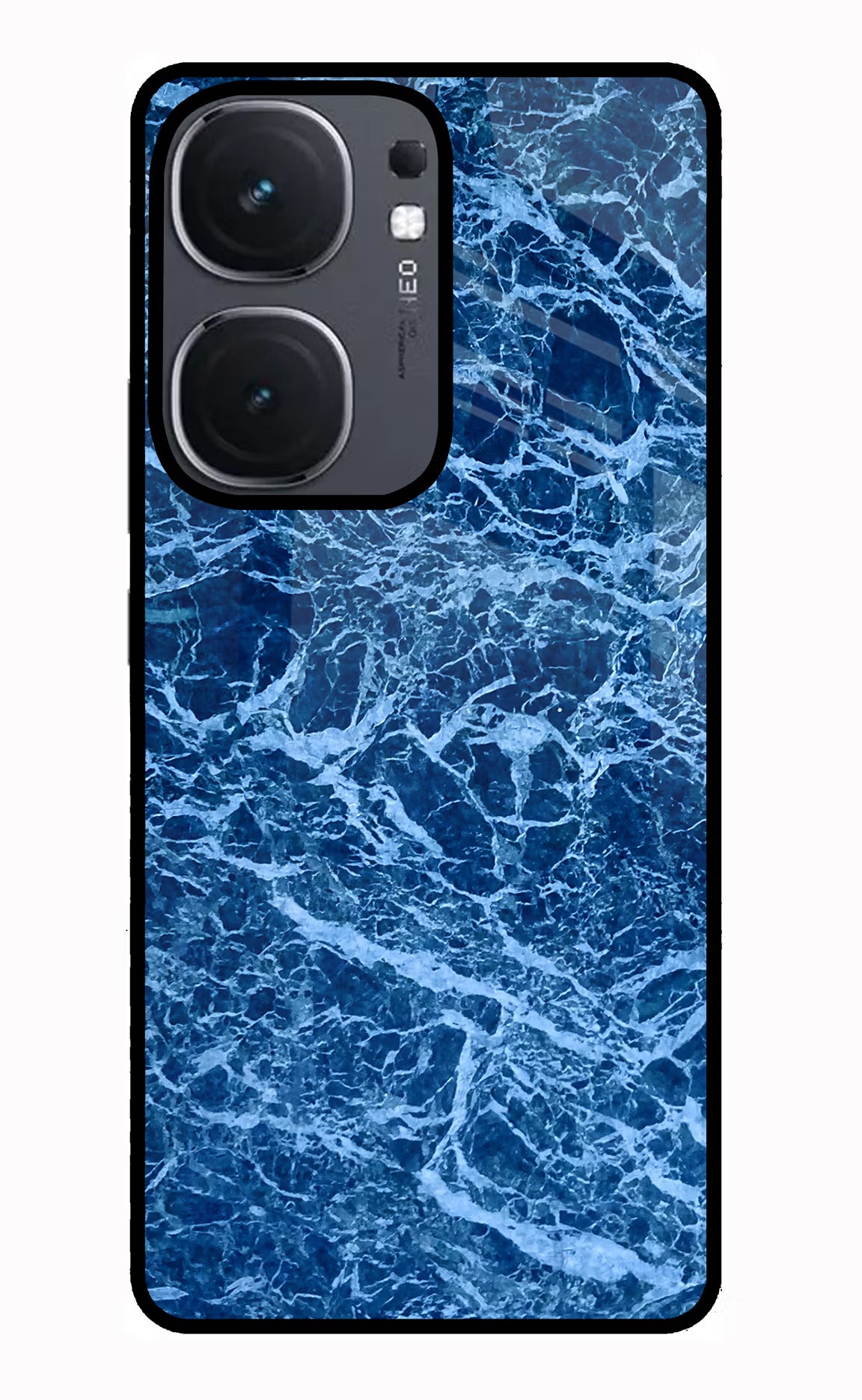 Blue Marble IQOO Neo9 Pro Glass Case Back Cover by Casekaro