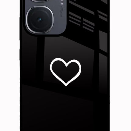 Heart IQOO Neo9 Pro Glass Case Back Cover by Casekaro