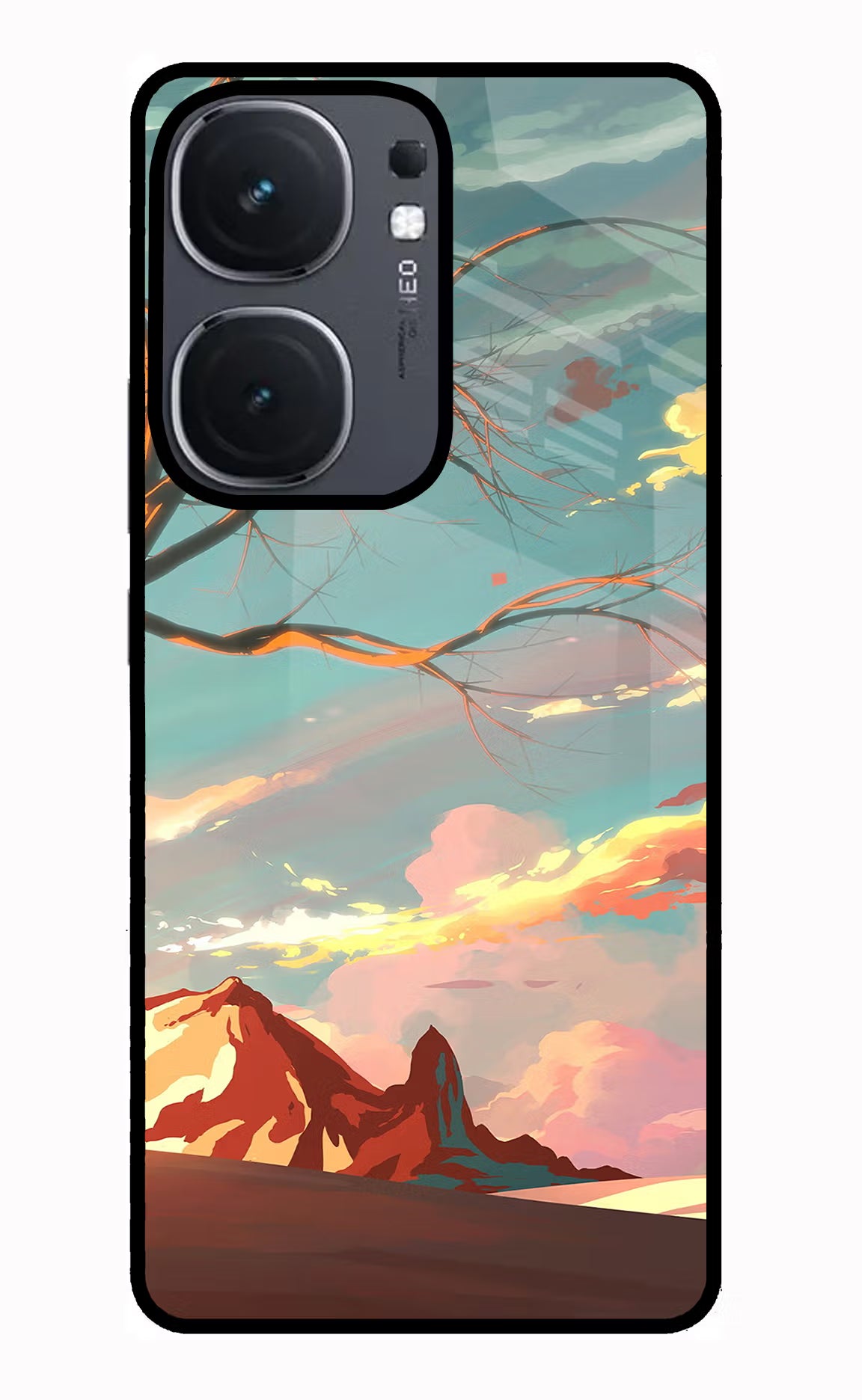 Scenery IQOO Neo9 Pro Glass Case Back Cover by Casekaro