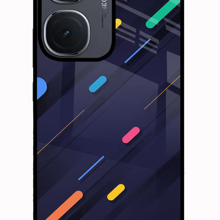 Abstract Design IQOO Neo9 Pro Glass Case Back Cover by Casekaro