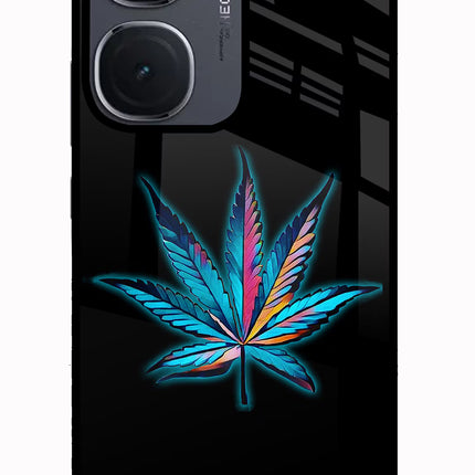 Weed IQOO Neo9 Pro Glass Case Back Cover by Casekaro