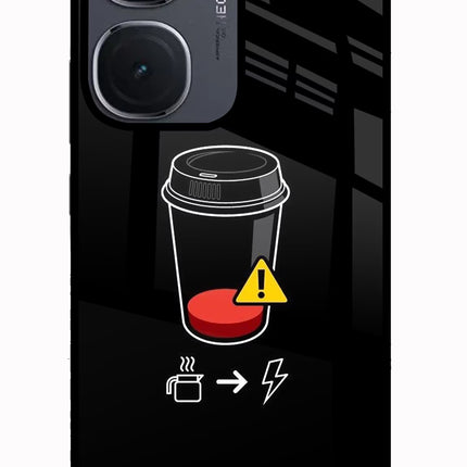 Coffee IQOO Neo9 Pro Glass Case Back Cover by Casekaro