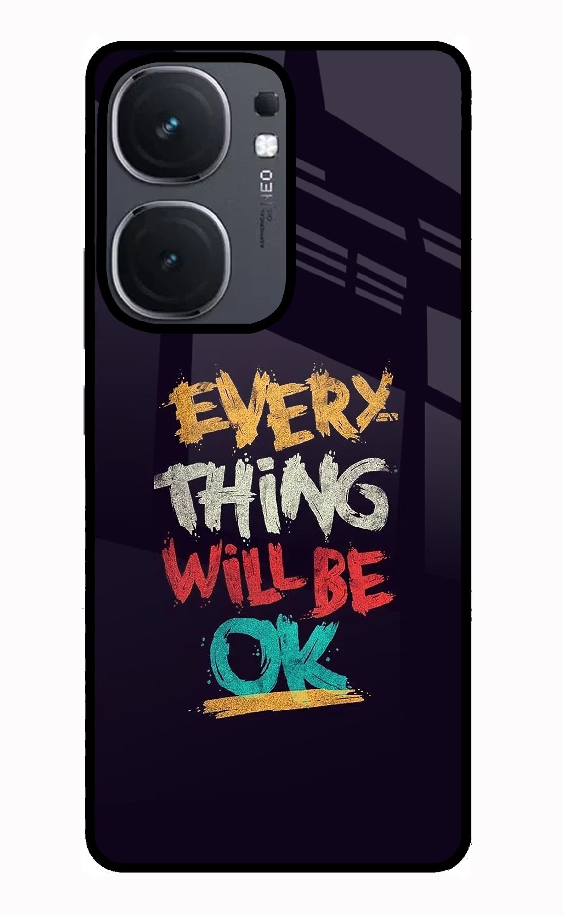 Everything Will Be Ok IQOO Neo9 Pro Glass Case Back Cover by Casekaro