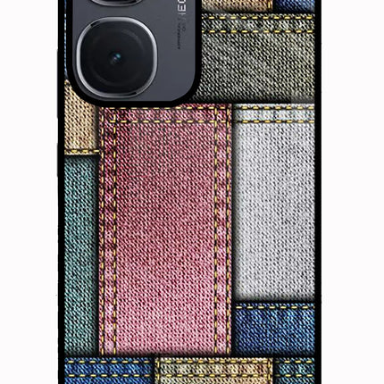 Multicolor Jeans IQOO Neo9 Pro Glass Case Back Cover by Casekaro