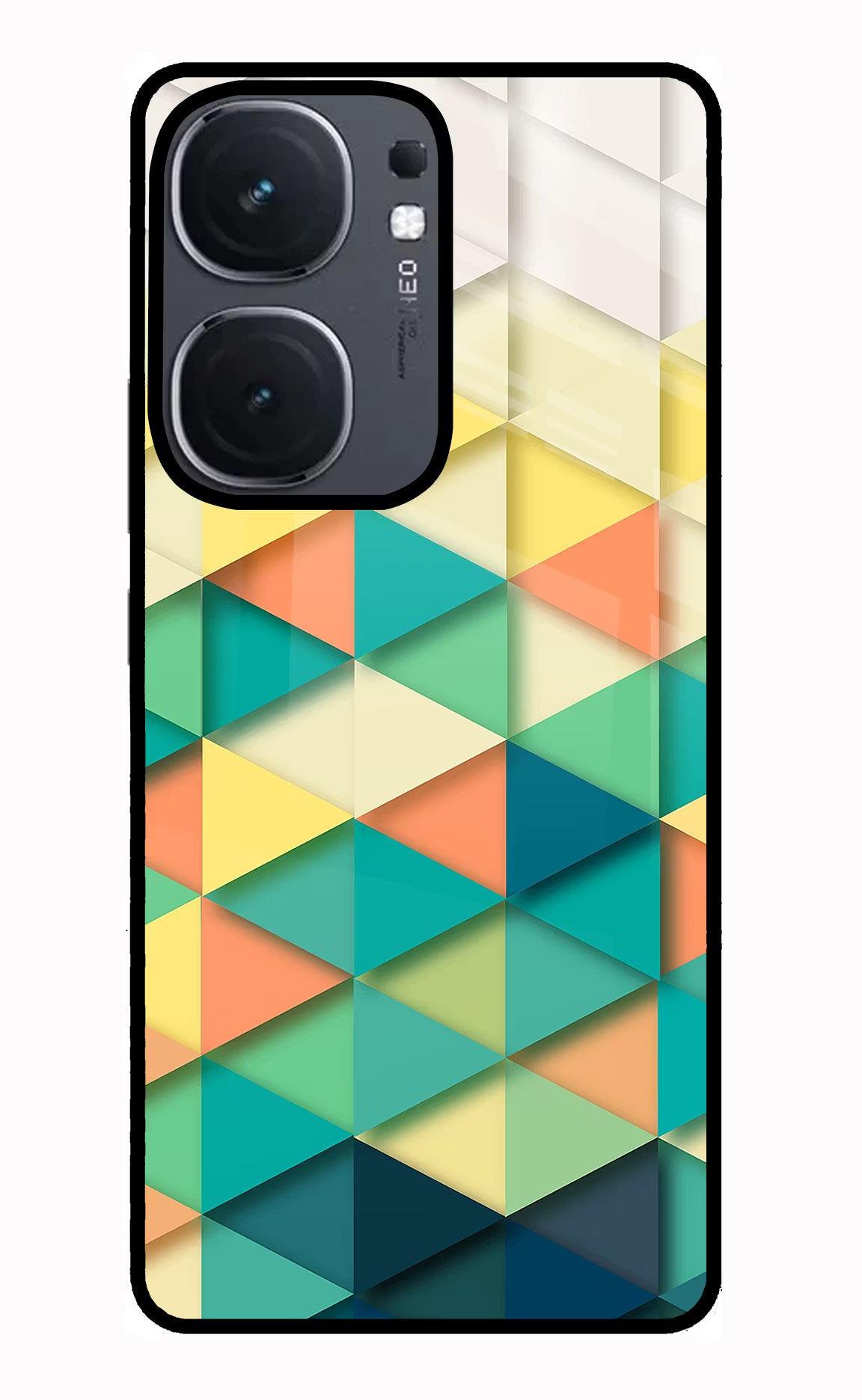 Abstract IQOO Neo9 Pro Glass Case Back Cover by Casekaro