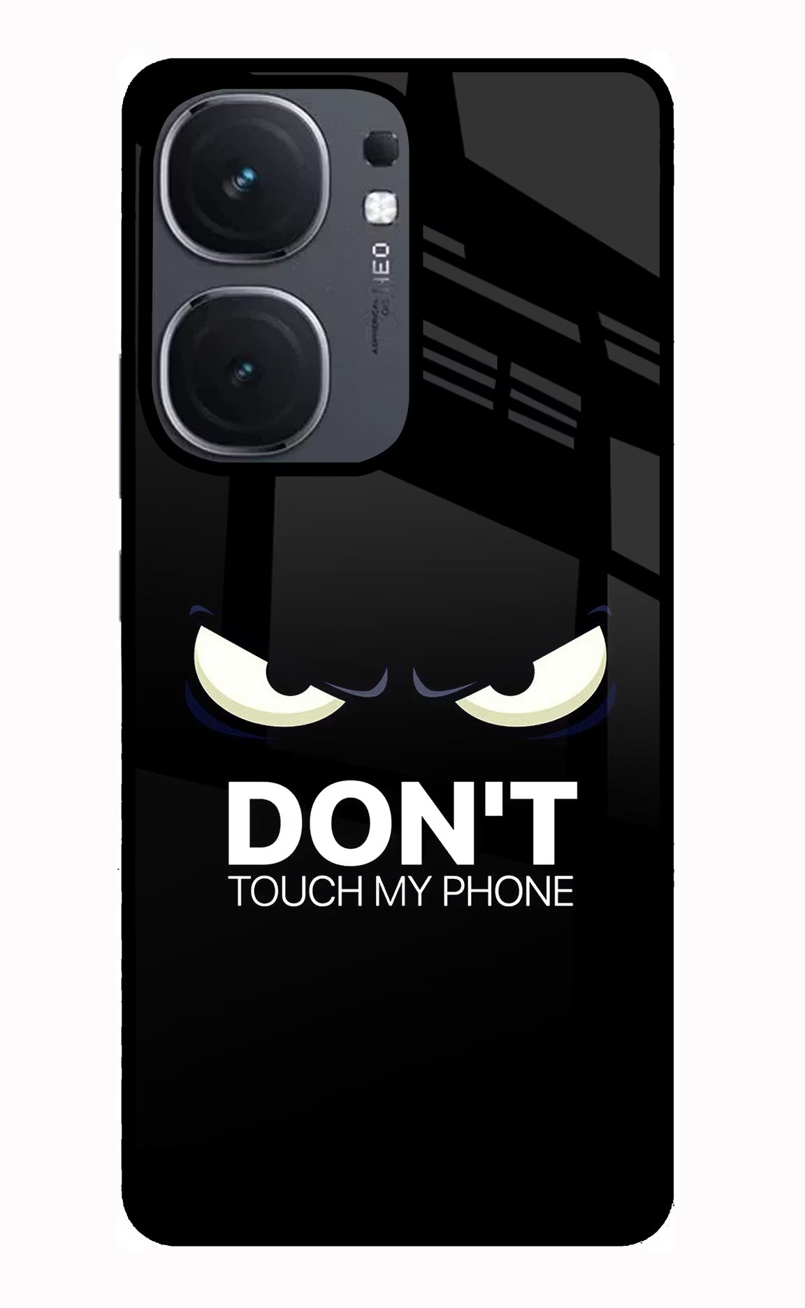 Don'T Touch My Phone IQOO Neo9 Pro Glass Case Back Cover by Casekaro