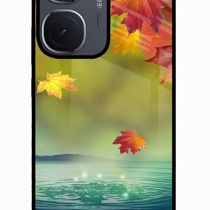 Flowers IQOO Neo9 Pro Glass Case Back Cover by Casekaro