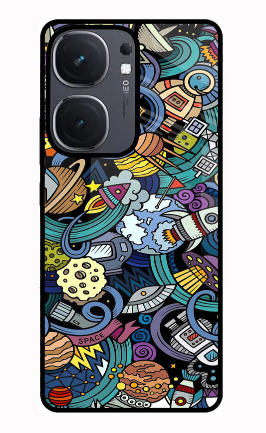 Space Abstract IQOO Neo9 Pro Glass Case