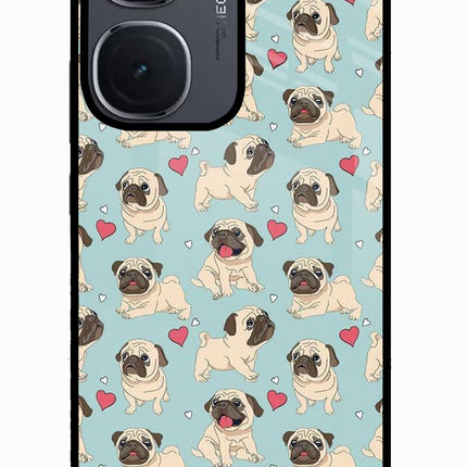 Pug Dog IQOO Neo9 Pro Glass Case Back Cover by Casekaro