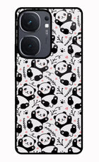 Cute Panda IQOO Neo9 Pro Glass Case