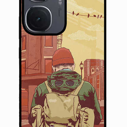 Adventurous IQOO Neo9 Pro Glass Case Back Cover by Casekaro