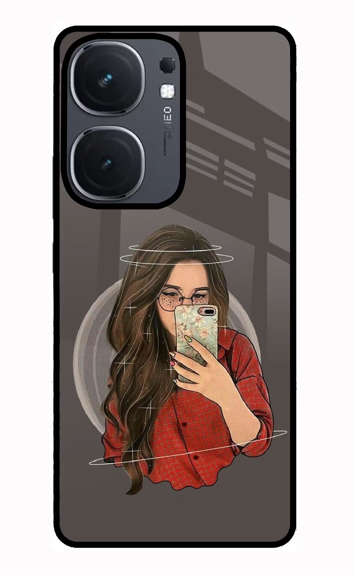 Selfie Queen IQOO Neo9 Pro Glass Case Back Cover by Casekaro
