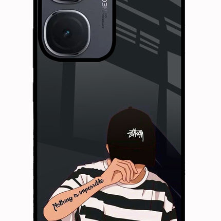 Aesthetic Boy IQOO Neo9 Pro Glass Case Back Cover by Casekaro