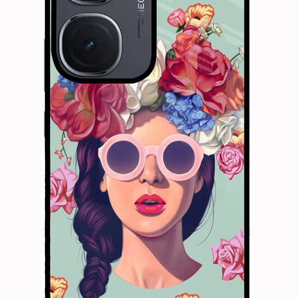 Pretty Girl IQOO Neo9 Pro Glass Case Back Cover by Casekaro