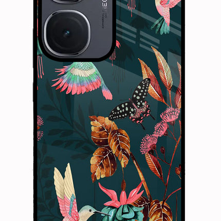 Birds IQOO Neo9 Pro Glass Case Back Cover by Casekaro