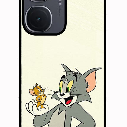 Tom & Jerry IQOO Neo9 Pro Glass Case Back Cover by Casekaro