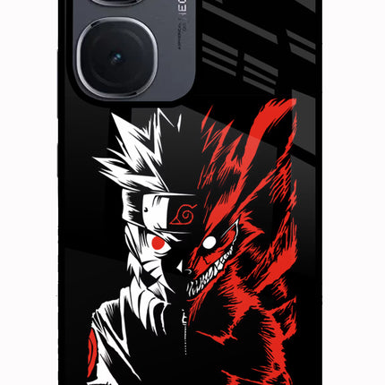 Naruto Two Face IQOO Neo9 Pro Glass Case Back Cover by Casekaro