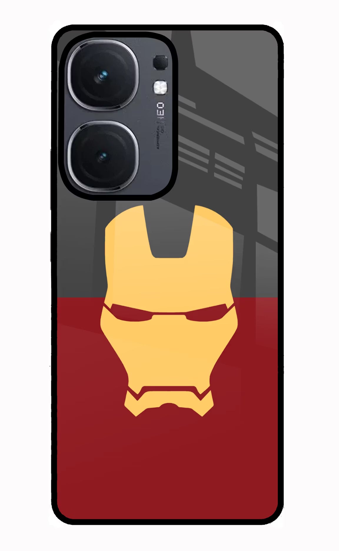 Ironman IQOO Neo9 Pro Glass Case Back Cover by Casekaro